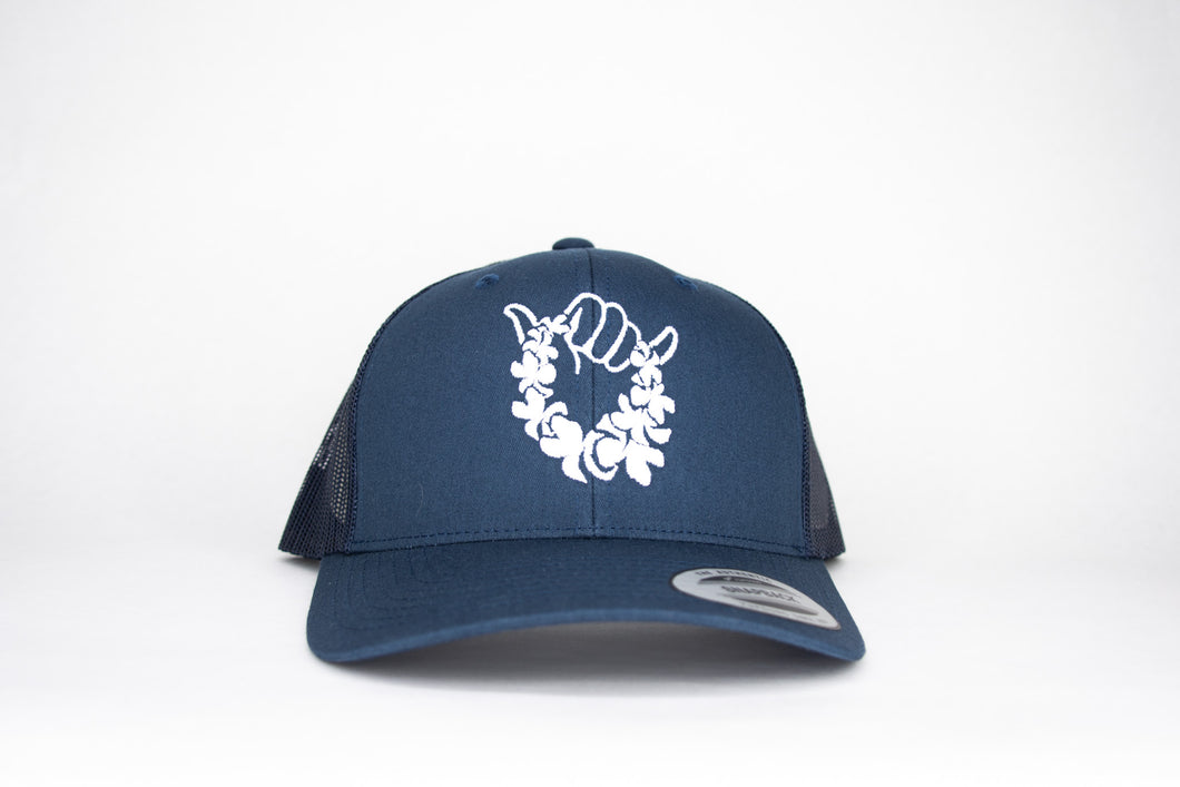 Retro Trucker - Navy/Silver