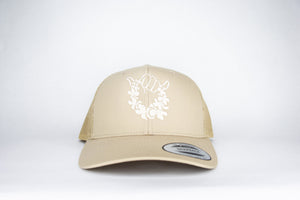 Retro Trucker - Khaki/Off White