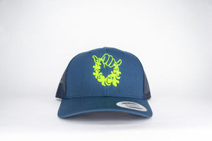 Retro Trucker - Navy/Green