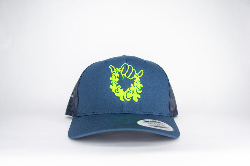 Retro Trucker - Navy/Green