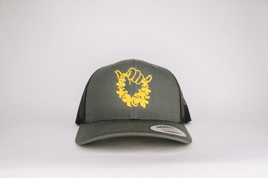 Retro Trucker - Charcoal/Yellow