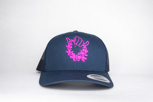 Retro Trucker - Navy/Pink